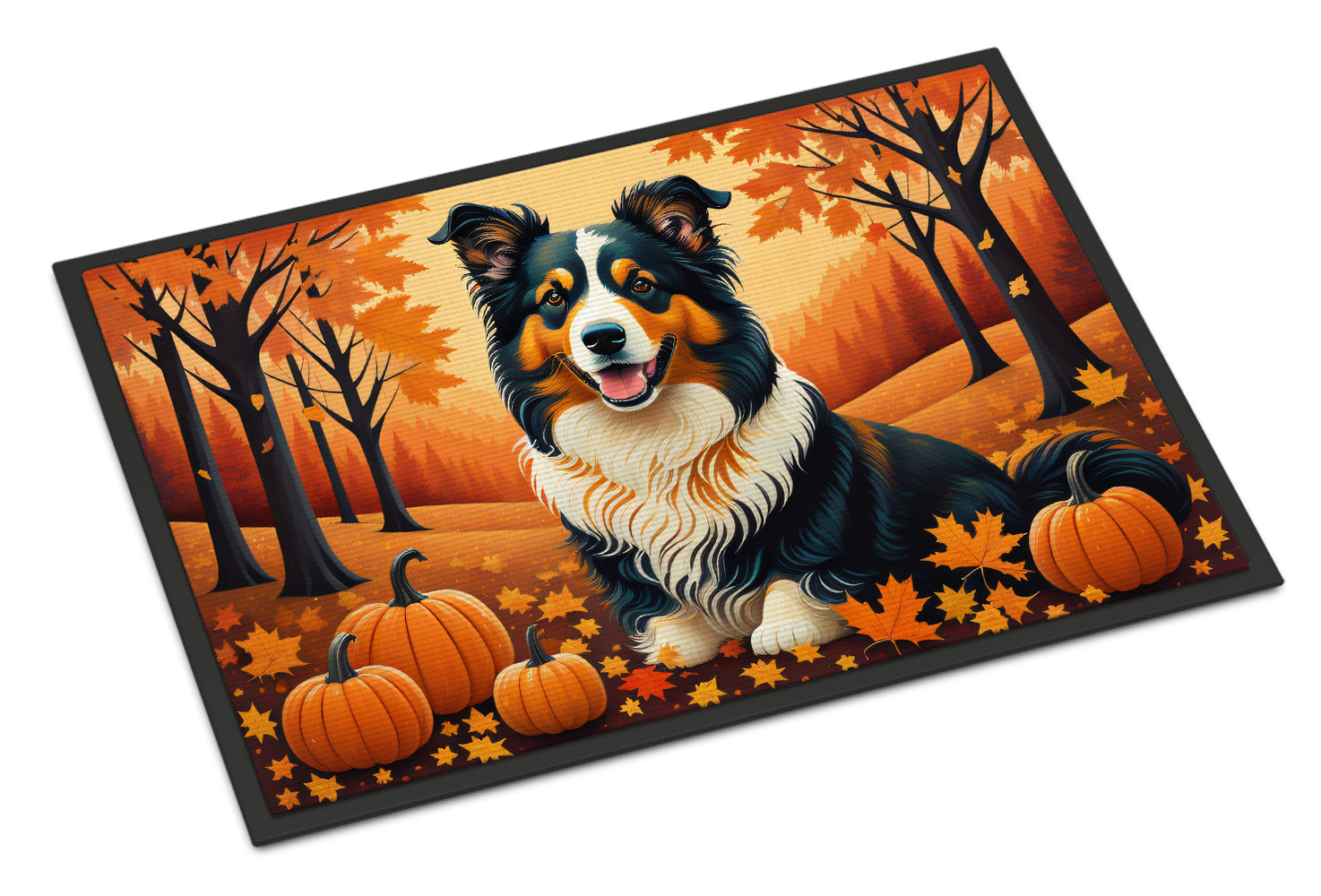 Buy this Collie Fall Doormat 18x27