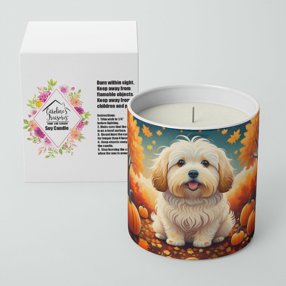 Coton De Tulear Fall Decorative Soy Candle  the-store.com.