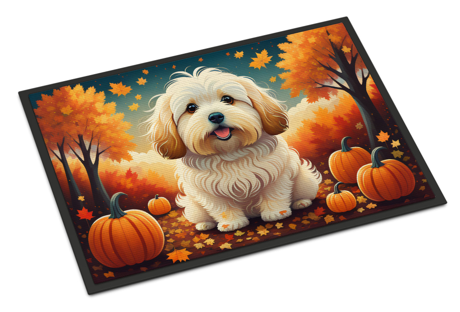 Buy this Coton De Tulear Fall Indoor or Outdoor Mat 24x36