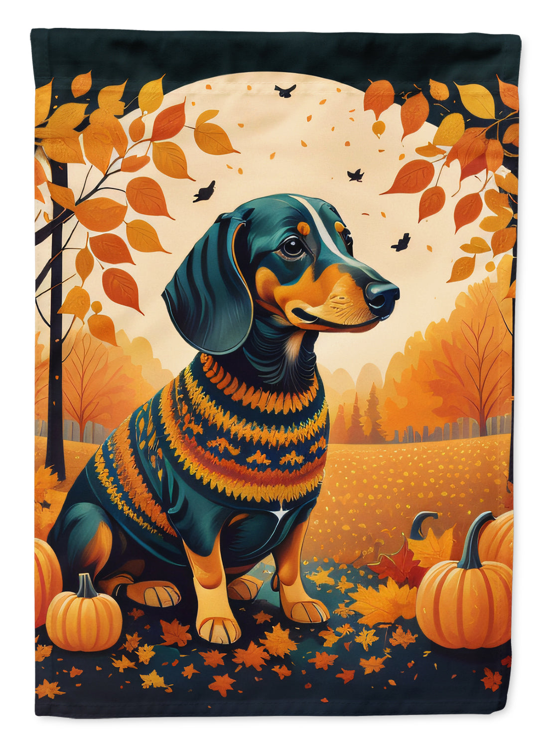 Buy this Dachshund Fall House Flag