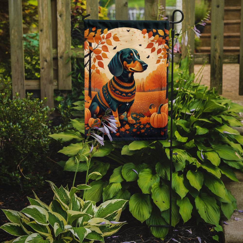 Dachshund Fall Garden Flag  the-store.com.