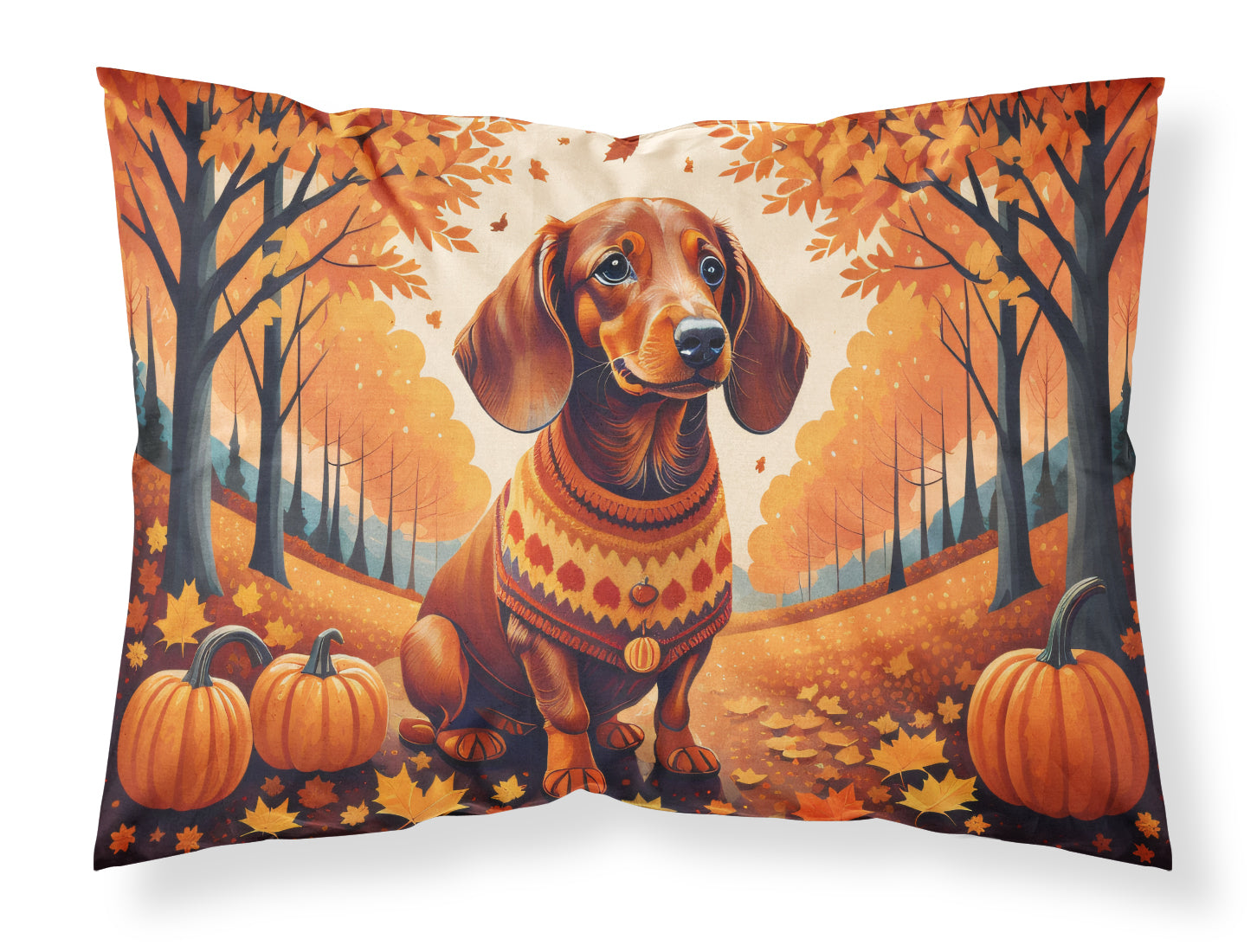 Buy this Dachshund Fall Fabric Standard Pillowcase