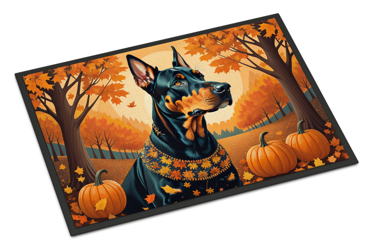 Buy this Doberman Pinscher Fall Doormat 18x27