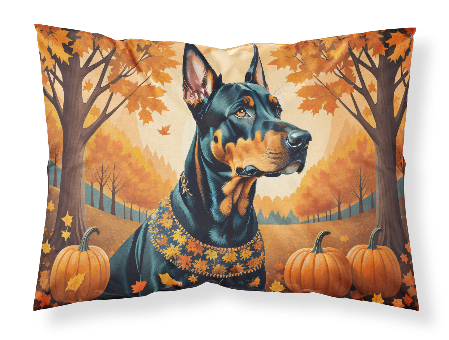 Buy this Doberman Pinscher Fall Fabric Standard Pillowcase