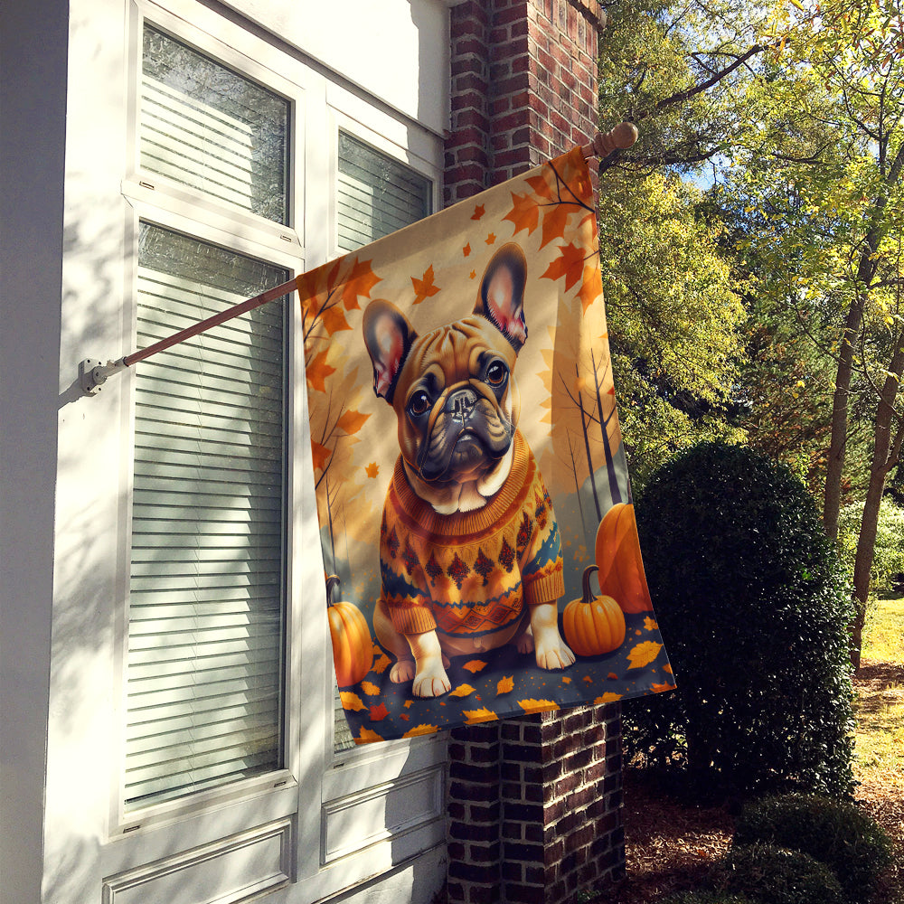 Buy this Fawn French Bulldog Fall House Flag