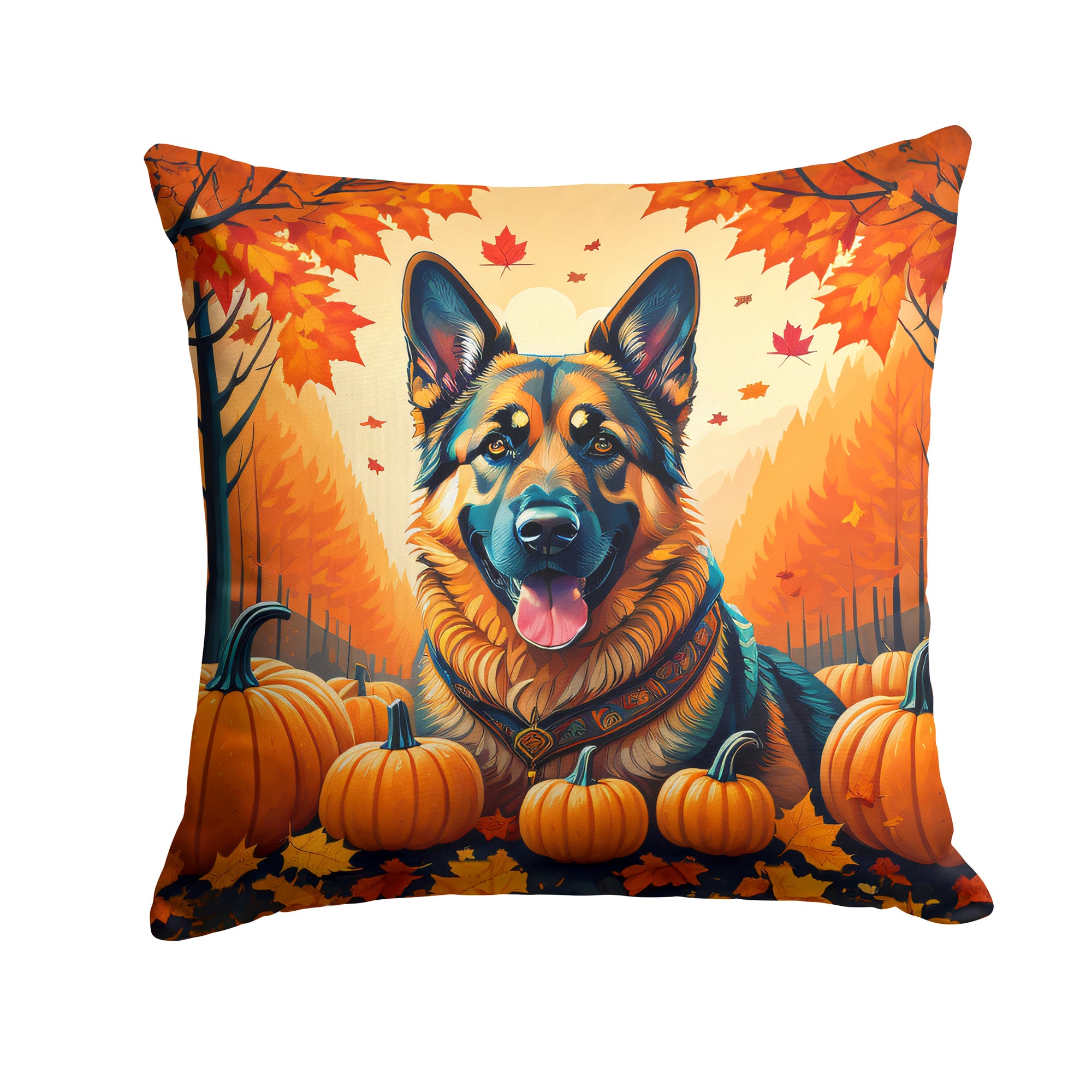 Buy this German Shepherd Fall Fabric Decorative Pillow