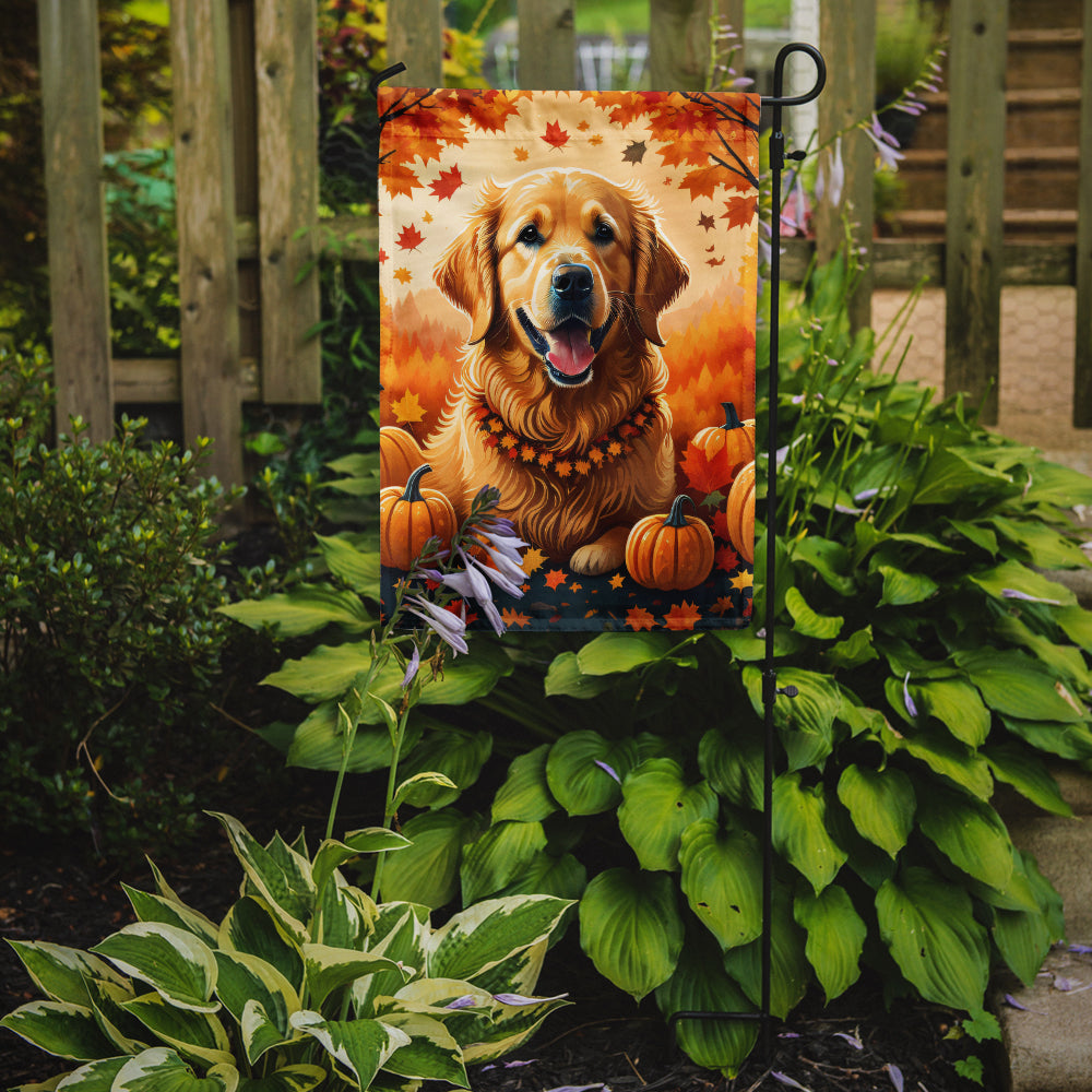 Golden Retriever Fall Garden Flag