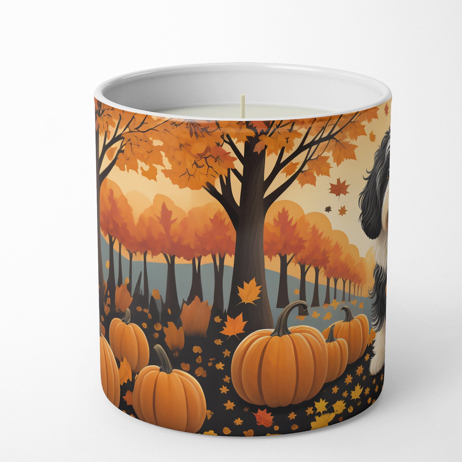 Havanese Fall Decorative Soy Candle