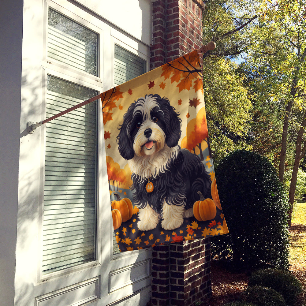 Havanese Fall House Flag  the-store.com.