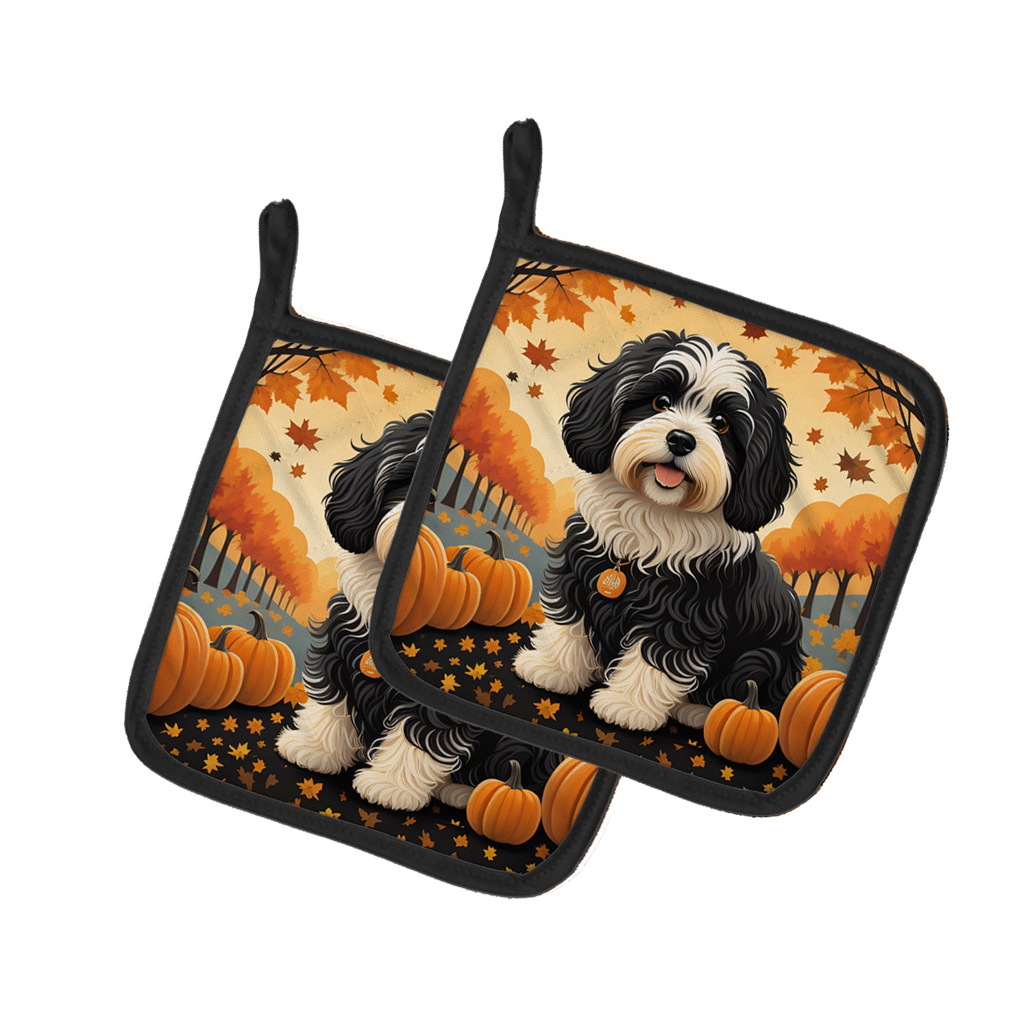 Buy this Havanese Fall Pair of Pot Holders