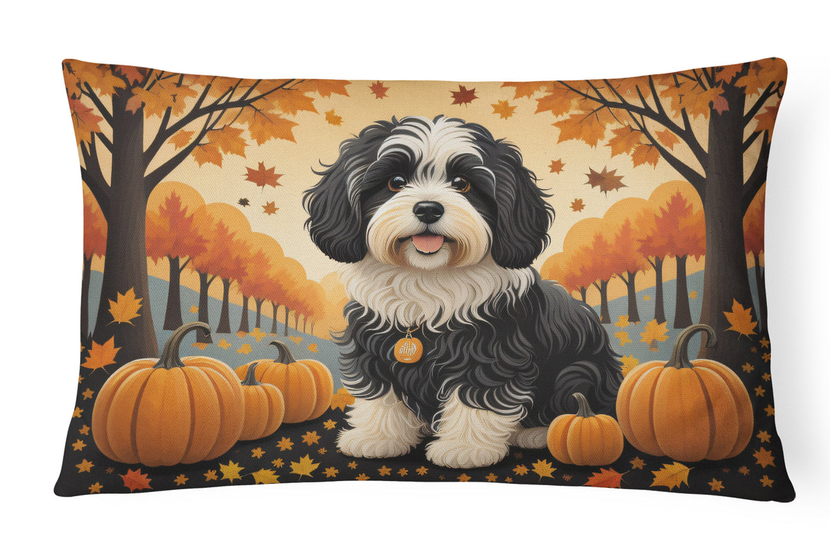 Buy this Havanese Fall Fabric Decorative Pillow