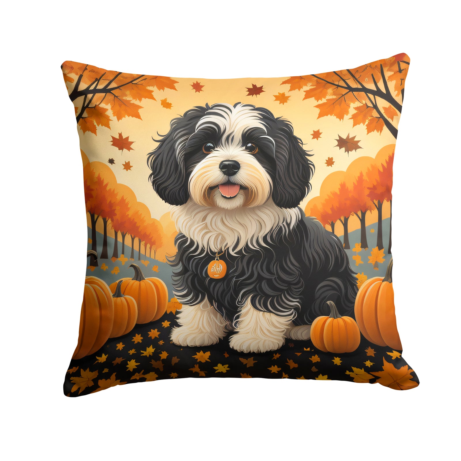 Buy this Havanese Fall Fabric Decorative Pillow