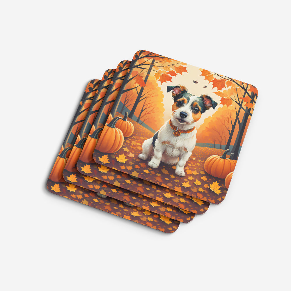 Jack Russell Terrier Fall Foam Coaster Set of 4  the-store.com.