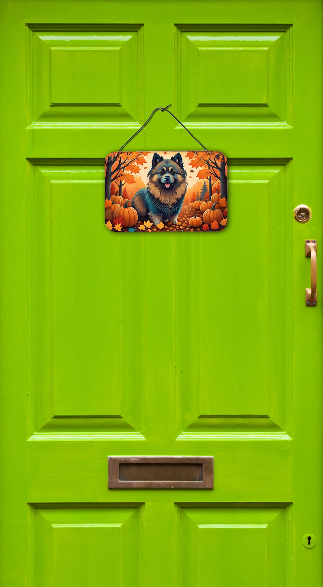 Keeshond Fall Wall or Door Hanging Prints