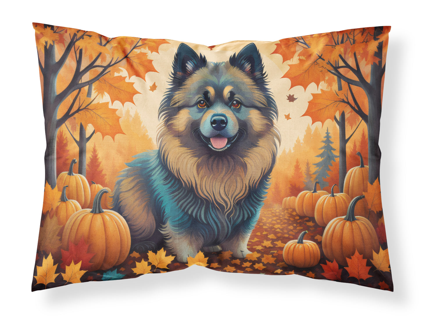 Buy this Keeshond Fall Fabric Standard Pillowcase