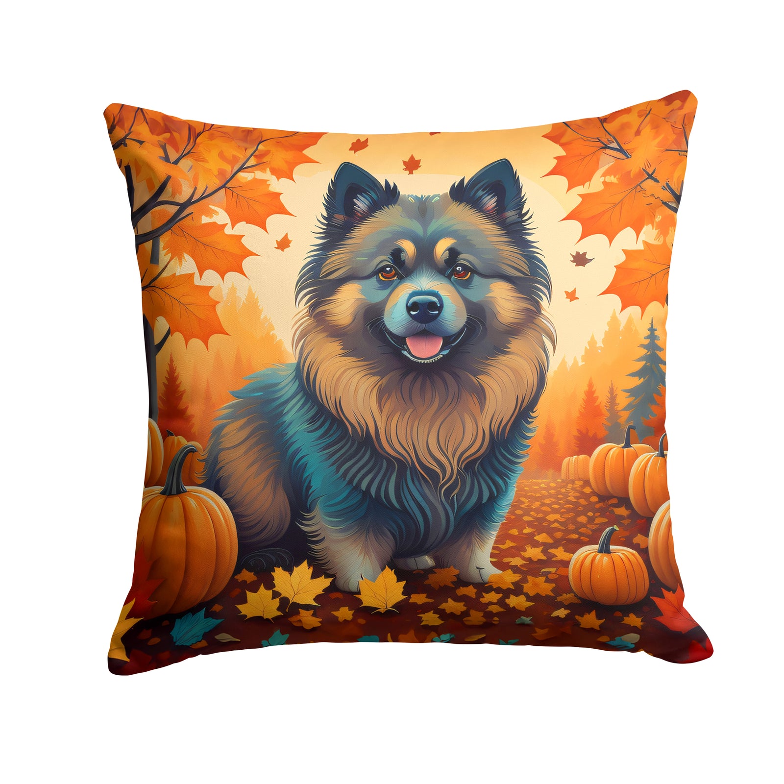 Buy this Keeshond Fall Fabric Decorative Pillow