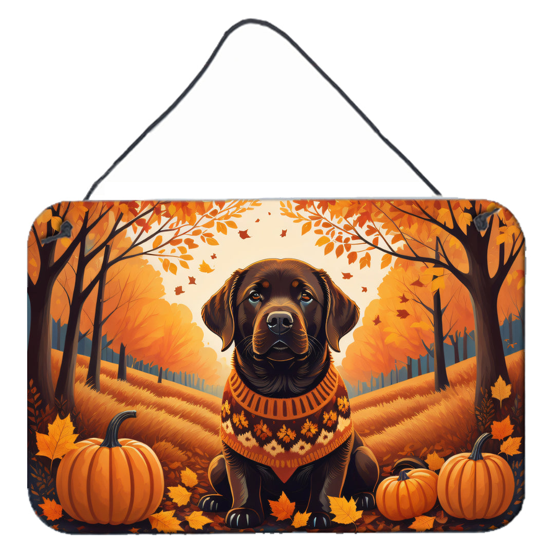 Buy this Chocolate Labrador Retriever Fall Wall or Door Hanging Prints