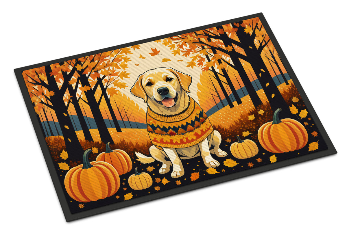 Buy this Yellow Labrador Retriever Fall Doormat 18x27