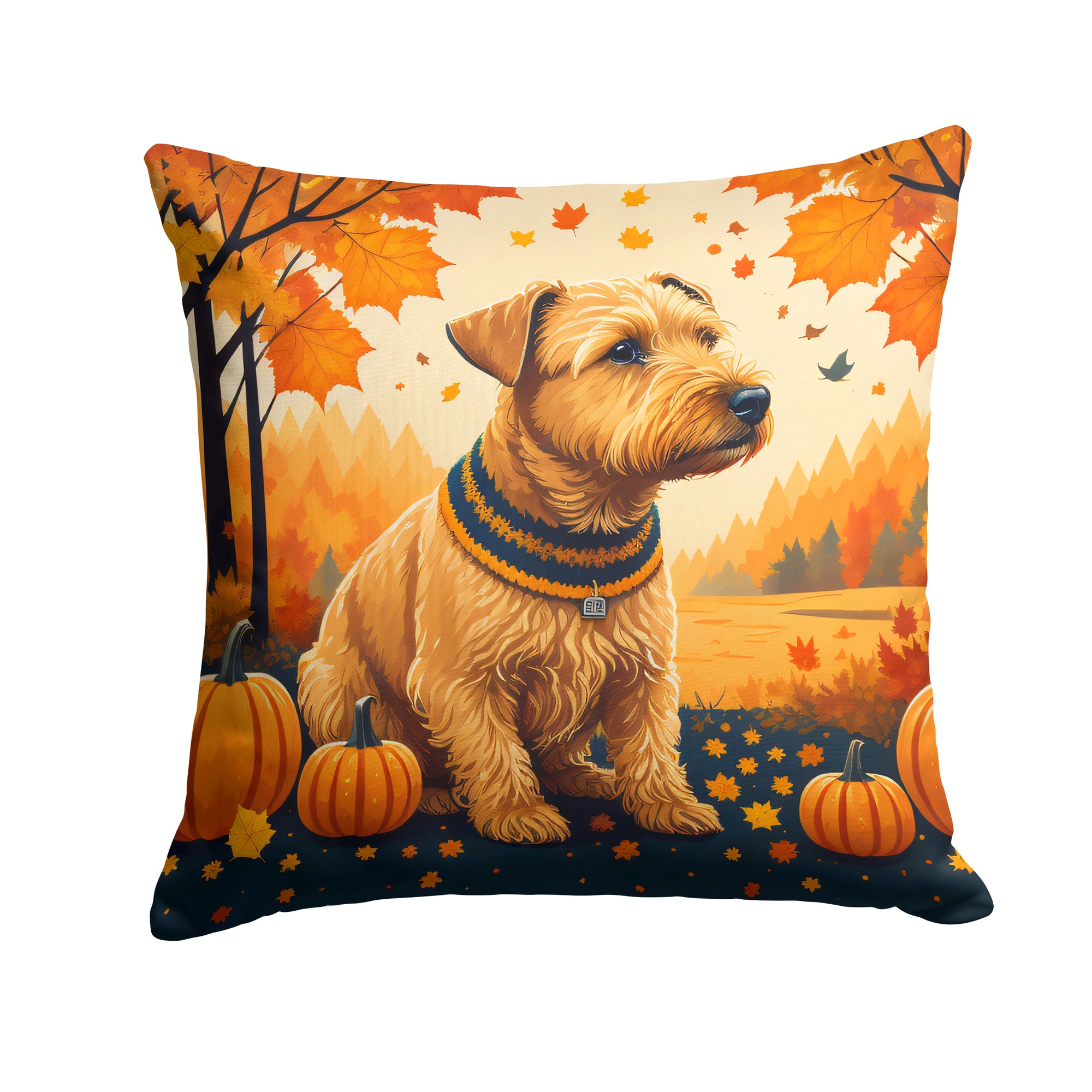 Buy this Lakeland Terrier Fall Fabric Decorative Pillow