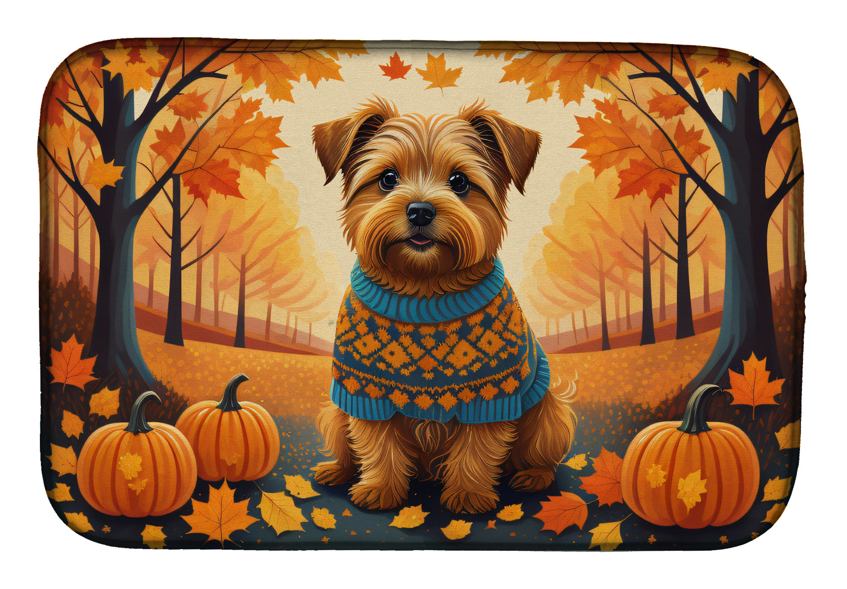 Buy this Norfolk Terrier Fall Dish Drying Mat