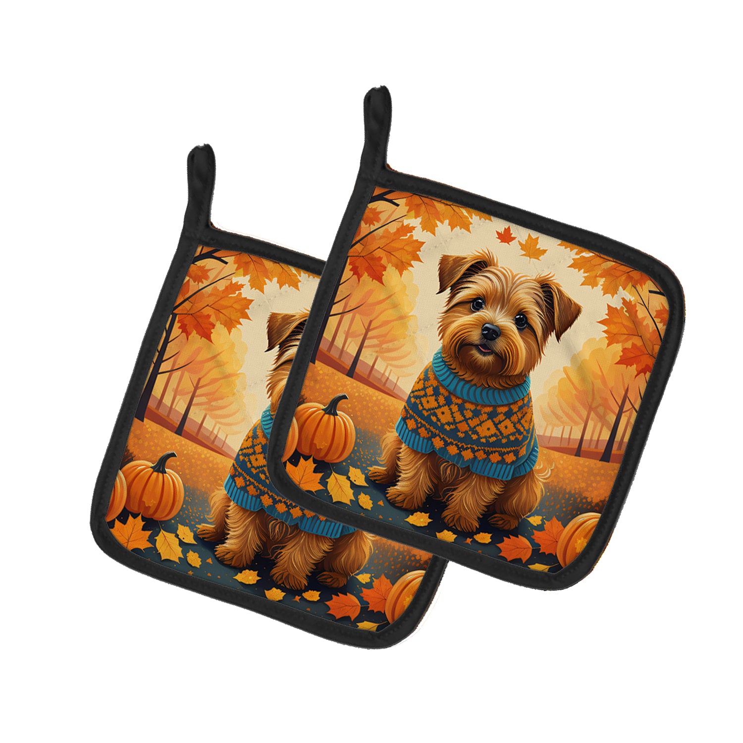 Buy this Norfolk Terrier Fall Pair of Pot Holders