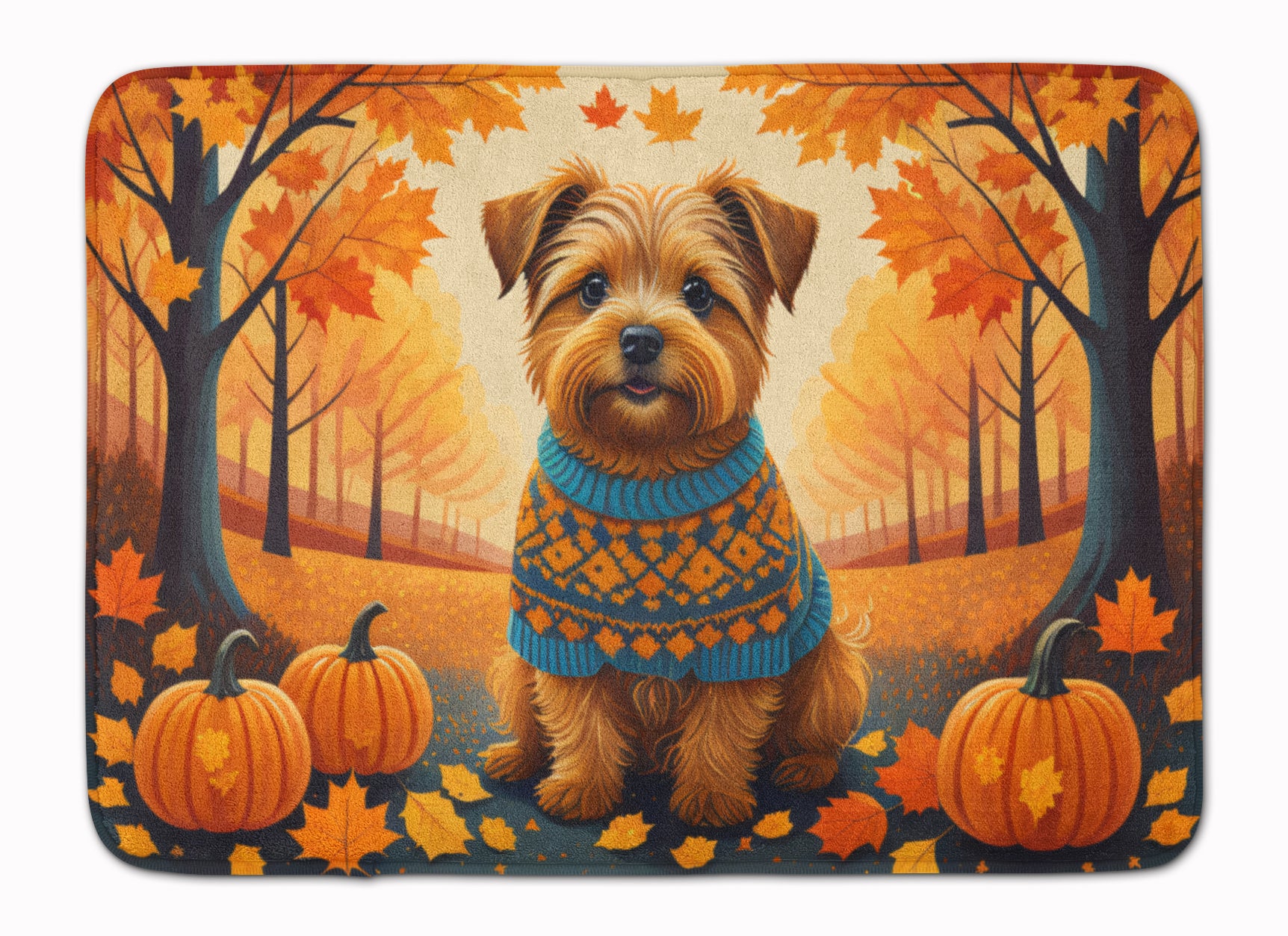 Buy this Norfolk Terrier Fall Memory Foam Kitchen Mat