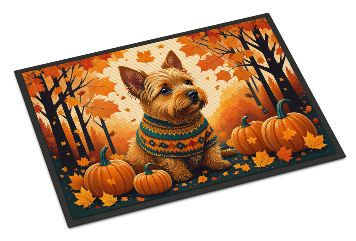 Buy this Norwich Terrier Fall Indoor or Outdoor Mat 24x36