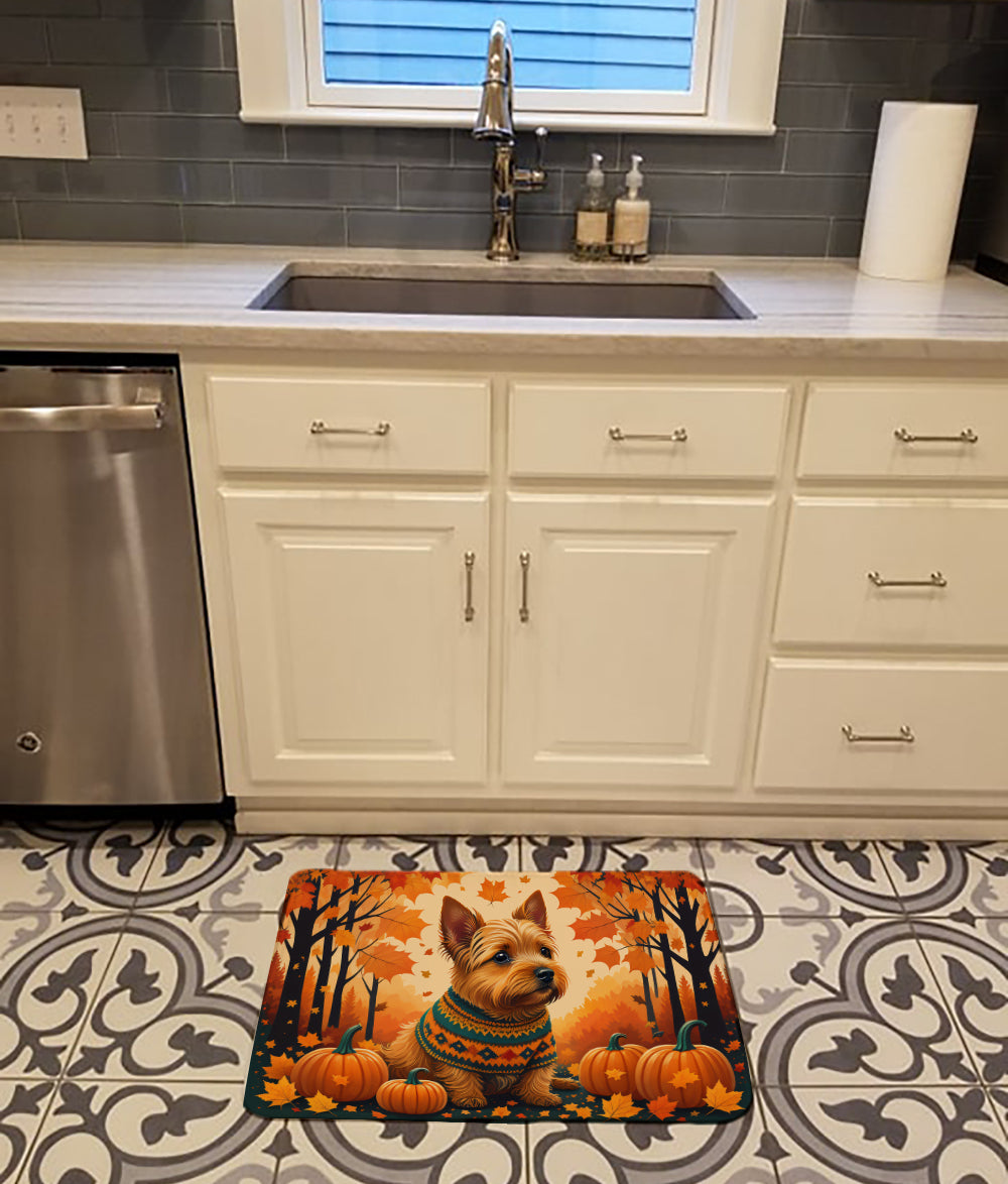 Buy this Norwich Terrier Fall Memory Foam Kitchen Mat