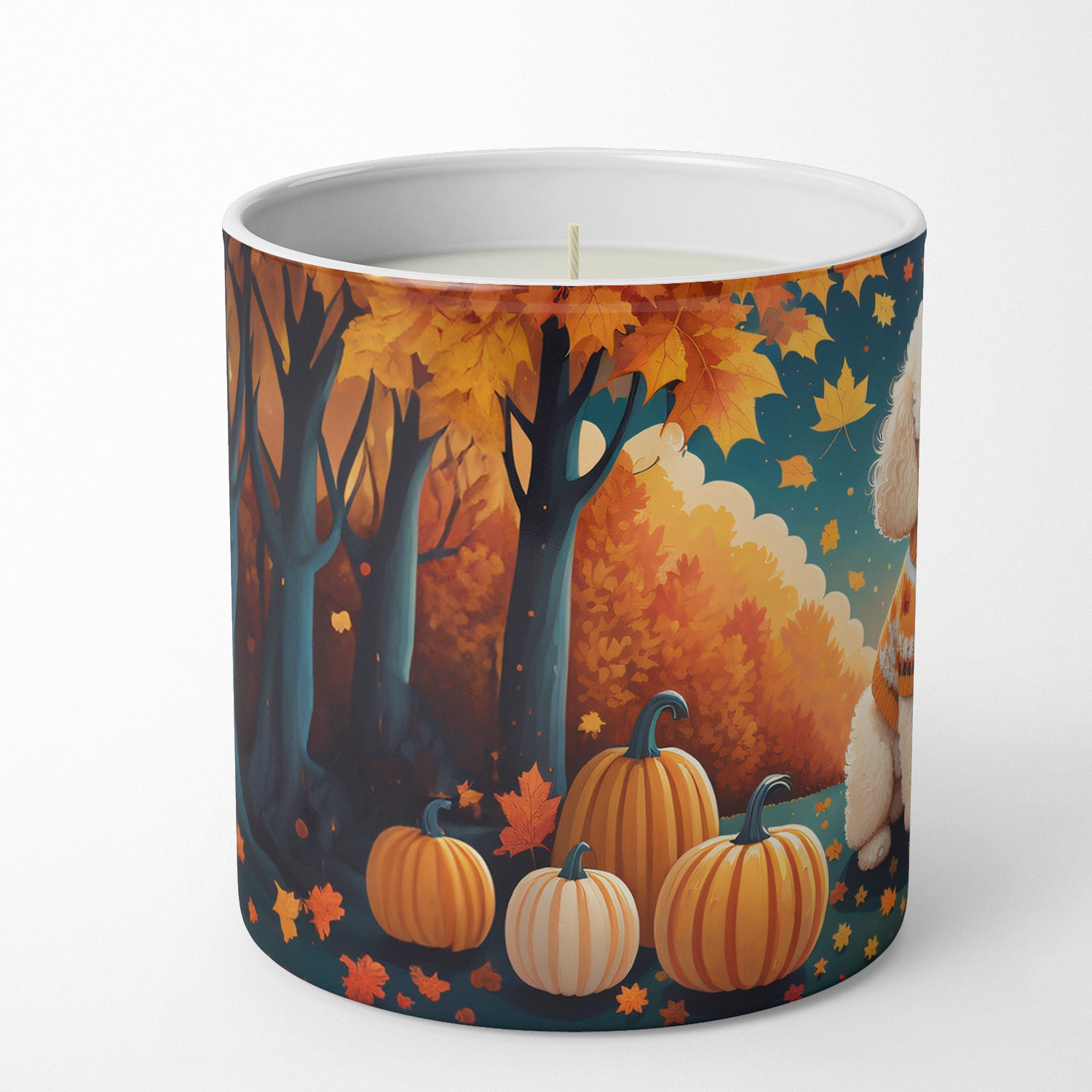 Poodle Fall Decorative Soy Candle  the-store.com.