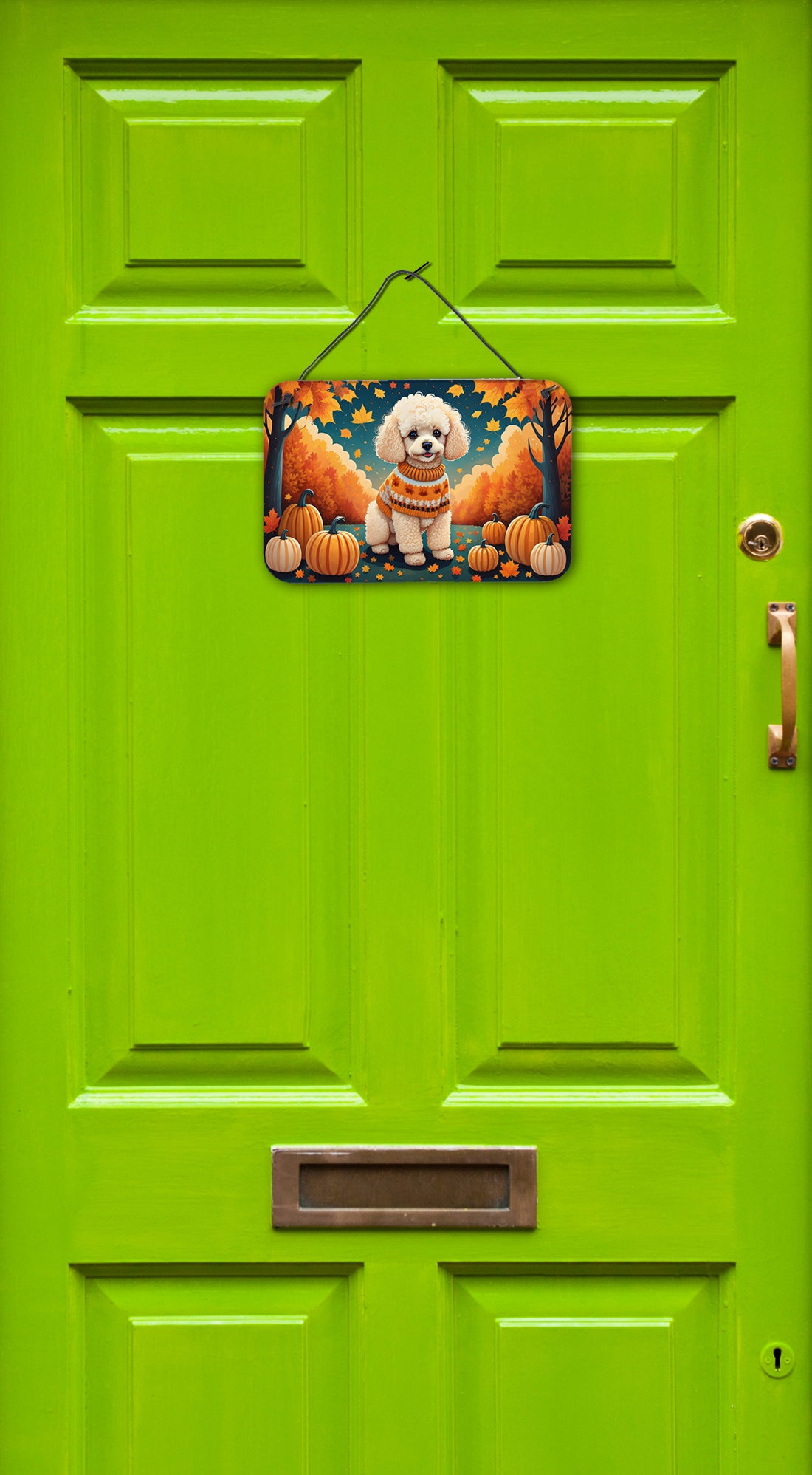 Buy this Poodle Fall Wall or Door Hanging Prints