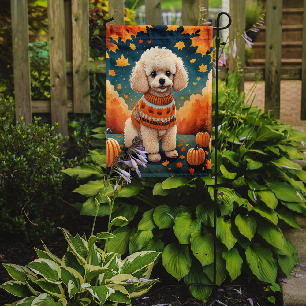 Buy this Poodle Fall Garden Flag