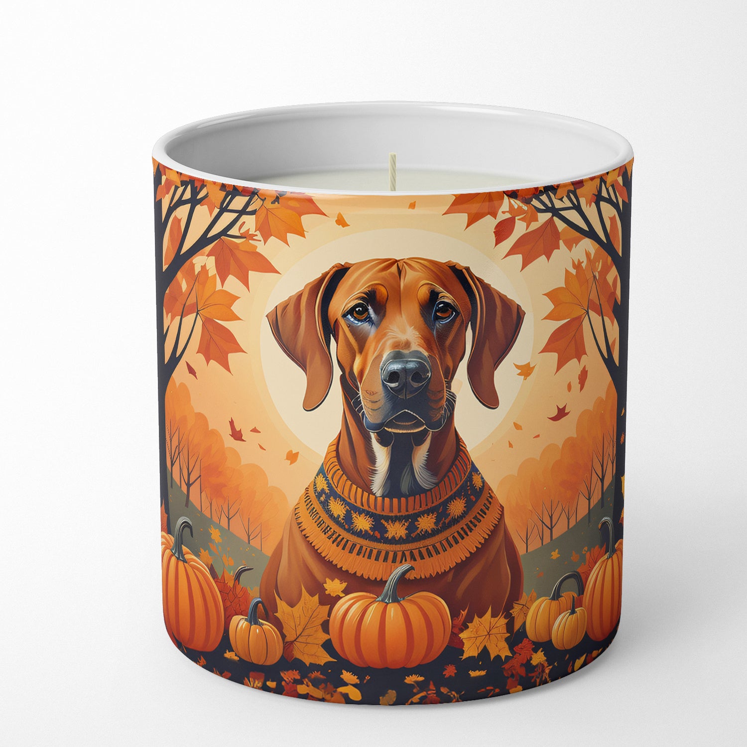 Buy this Rhodesian Ridgeback Fall Decorative Soy Candle