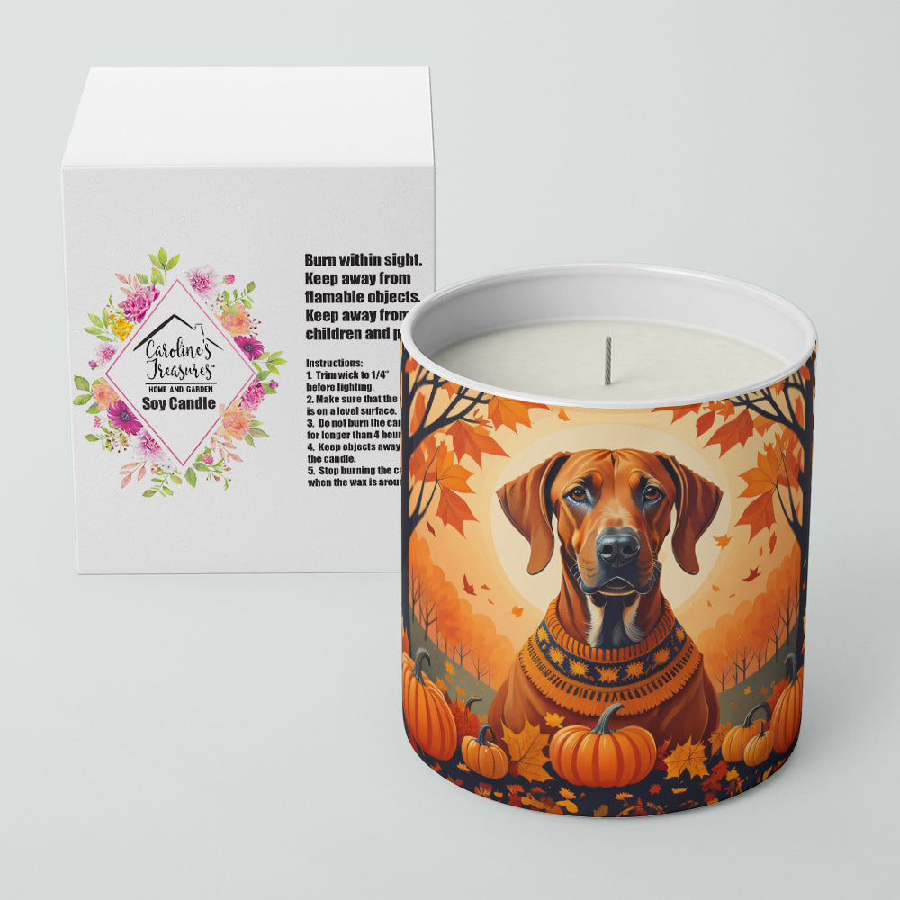 Buy this Rhodesian Ridgeback Fall Decorative Soy Candle