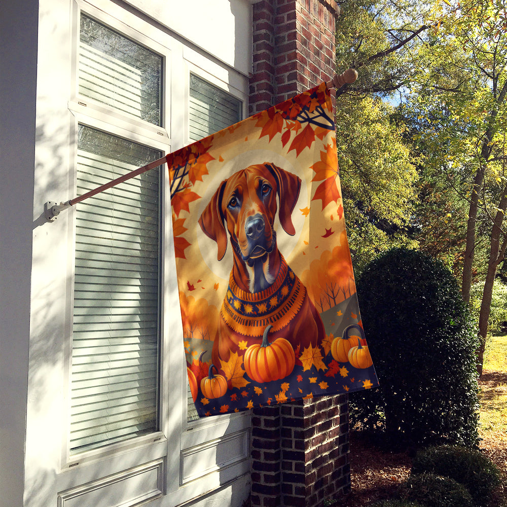 Rhodesian Ridgeback Fall House Flag  the-store.com.