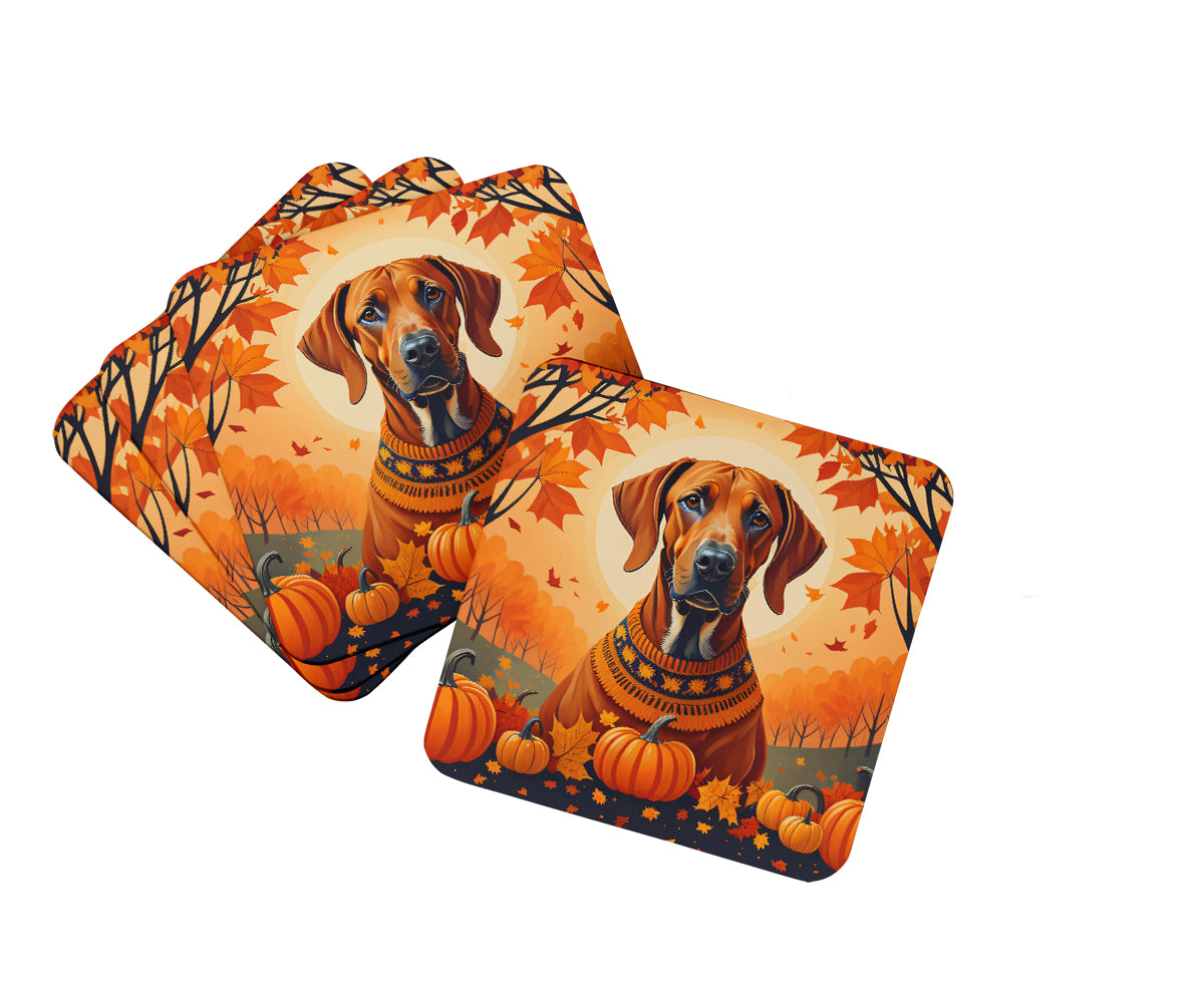 Buy this Rhodesian Ridgeback Fall Foam Coaster Set of 4