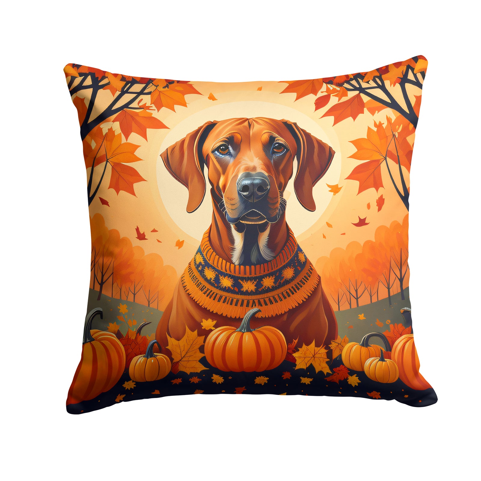 Buy this Rhodesian Ridgeback Fall Fabric Decorative Pillow