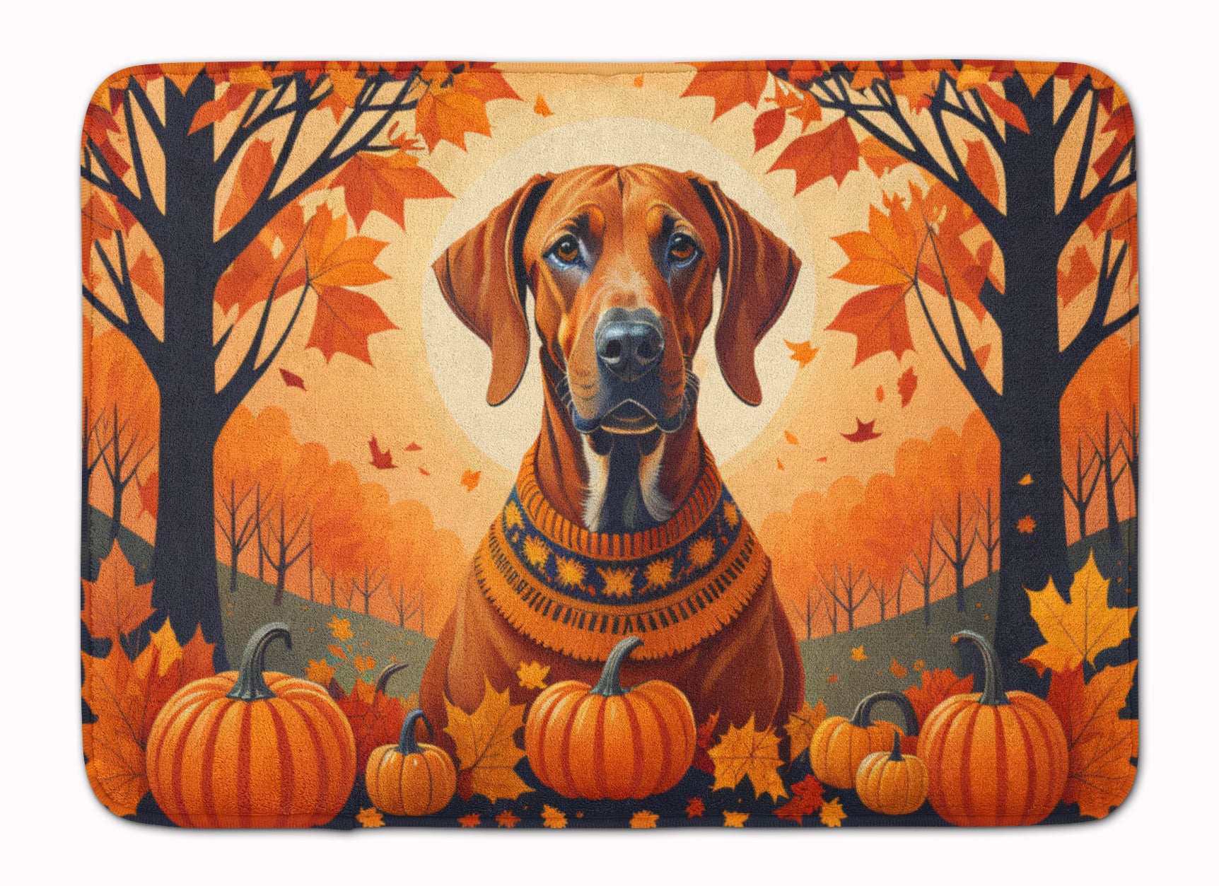 Buy this Rhodesian Ridgeback Fall Memory Foam Kitchen Mat