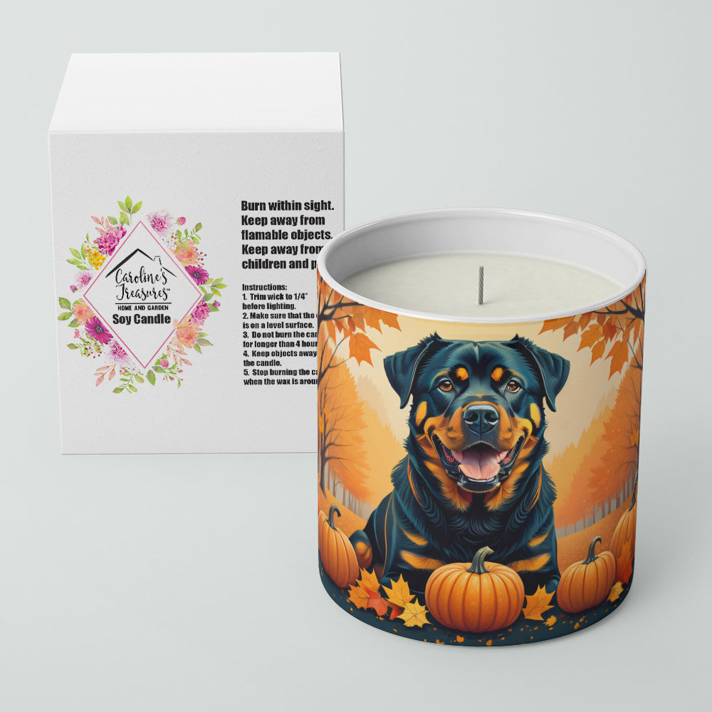 Rottweiler Fall Decorative Soy Candle  the-store.com.