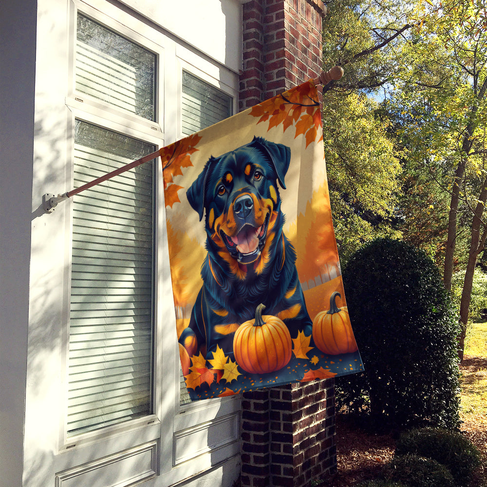 Buy this Rottweiler Fall House Flag