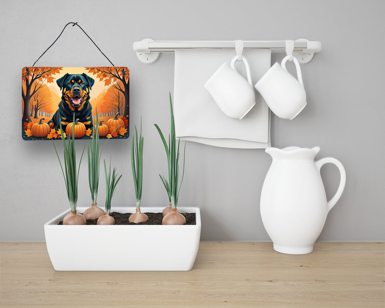 Rottweiler Fall Wall or Door Hanging Prints  the-store.com.