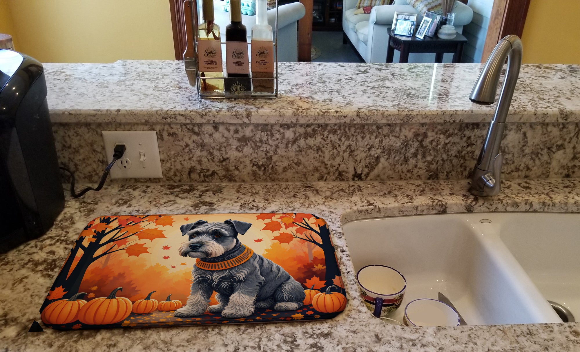 Buy this Schnauzer Fall Dish Drying Mat