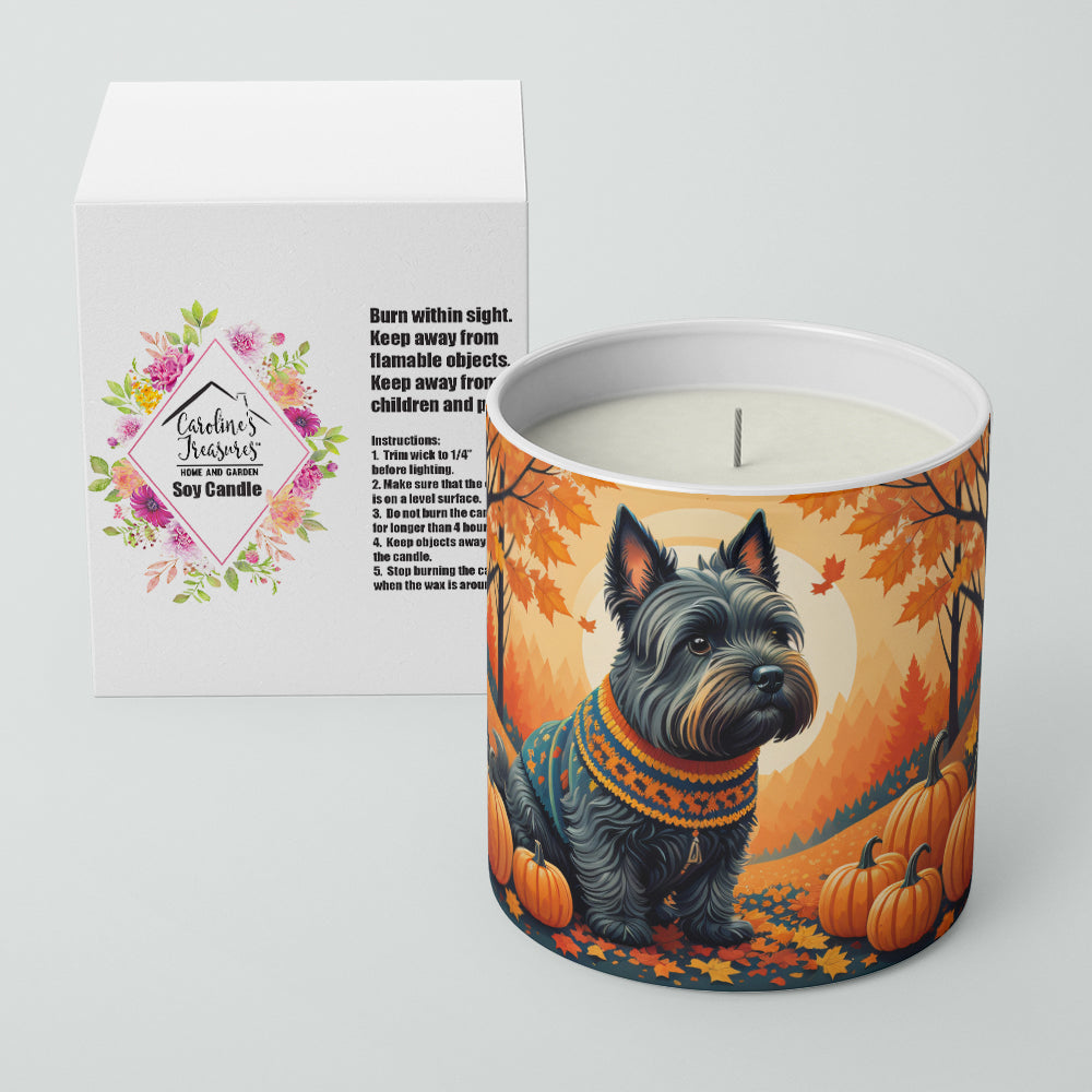 Buy this Scottish Terrier Fall Decorative Soy Candle