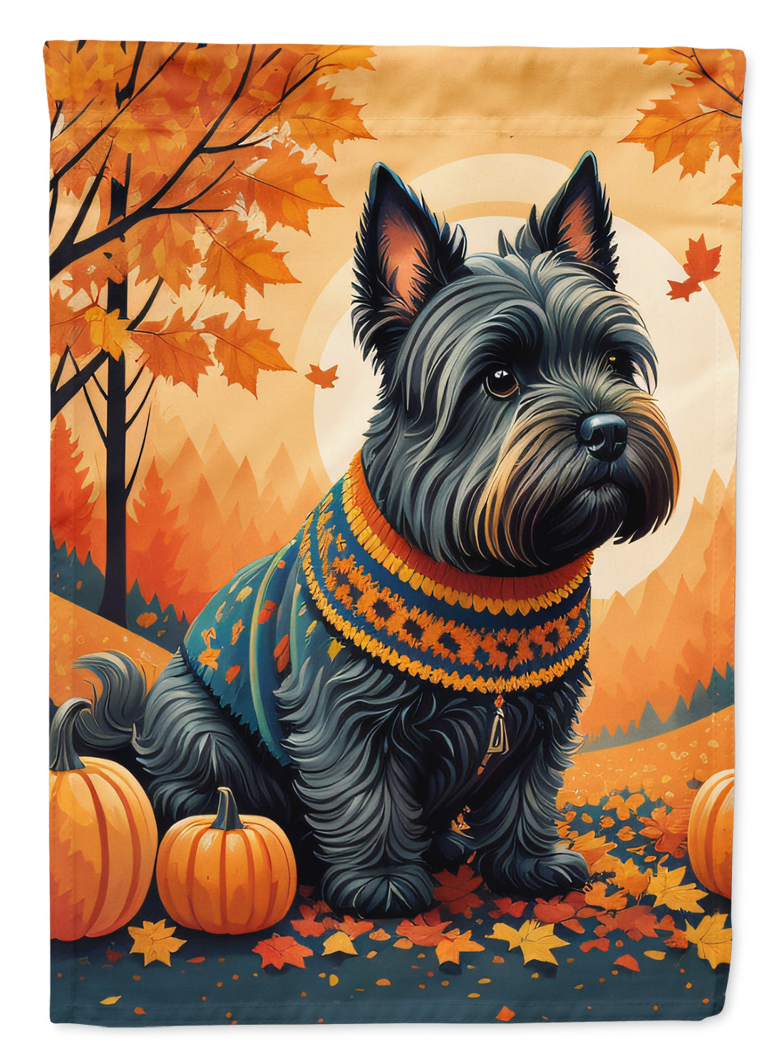 Buy this Scottish Terrier Fall House Flag