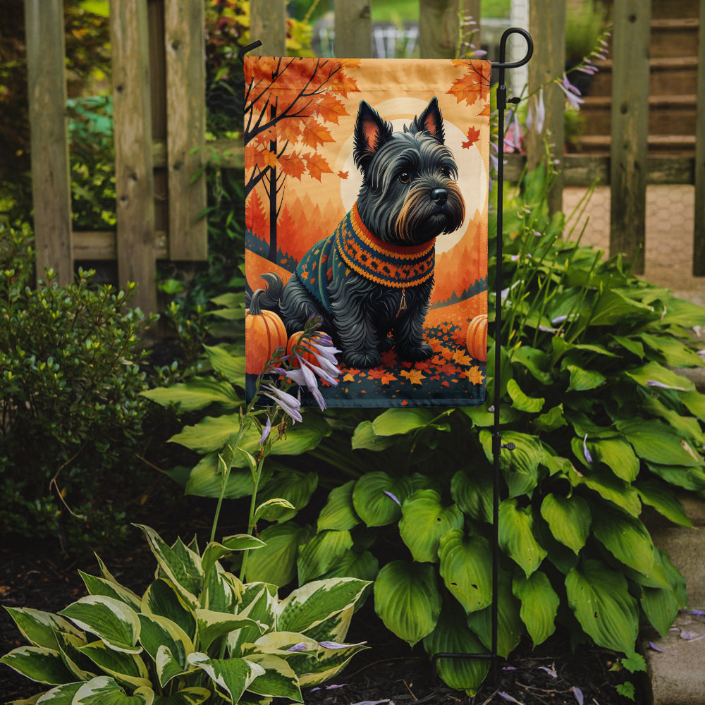 Scottish Terrier Fall Garden Flag