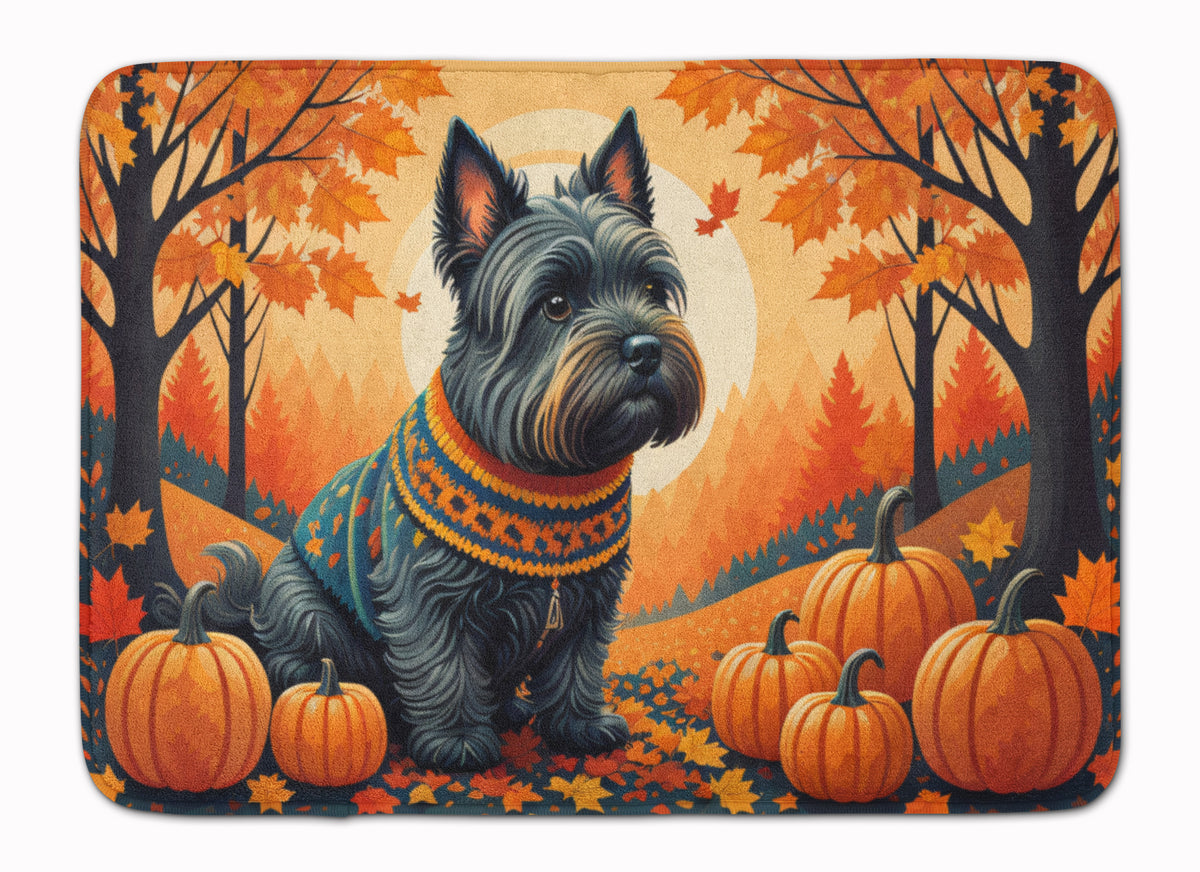 Buy this Scottish Terrier Fall Memory Foam Kitchen Mat