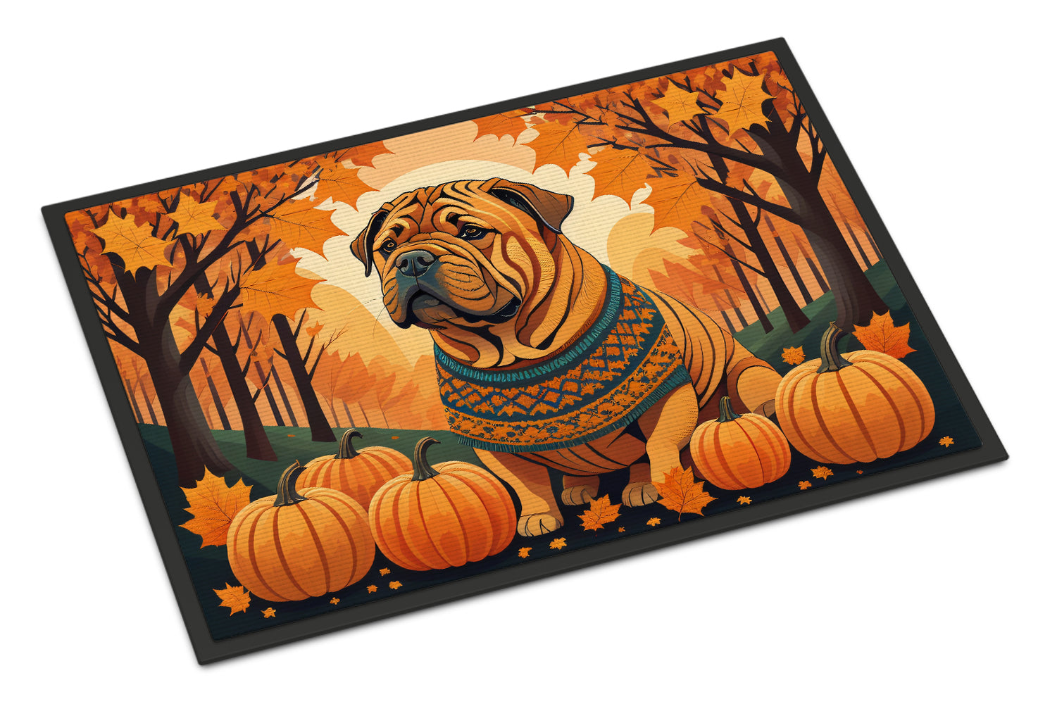 Buy this Shar Pei Fall Indoor or Outdoor Mat 24x36