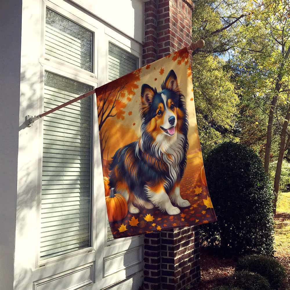 Buy this Sheltie Fall House Flag