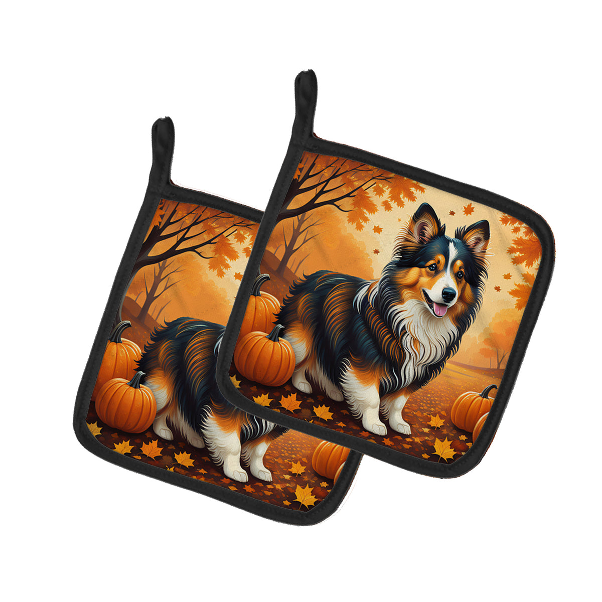 Buy this Sheltie Fall Pair of Pot Holders