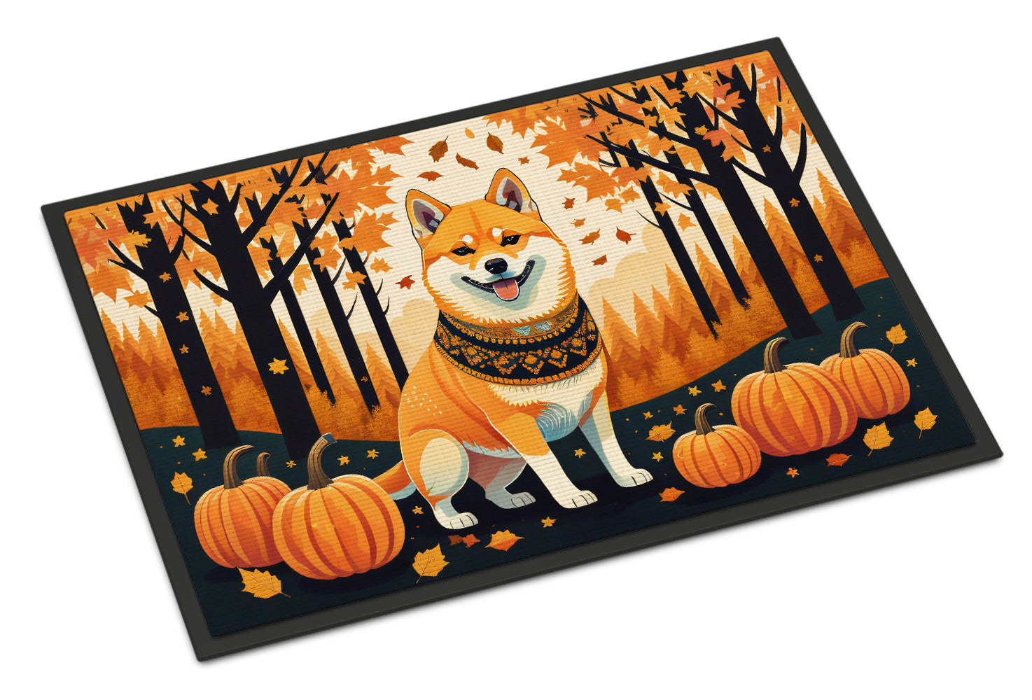 Buy this Shiba Inu Fall Indoor or Outdoor Mat 24x36