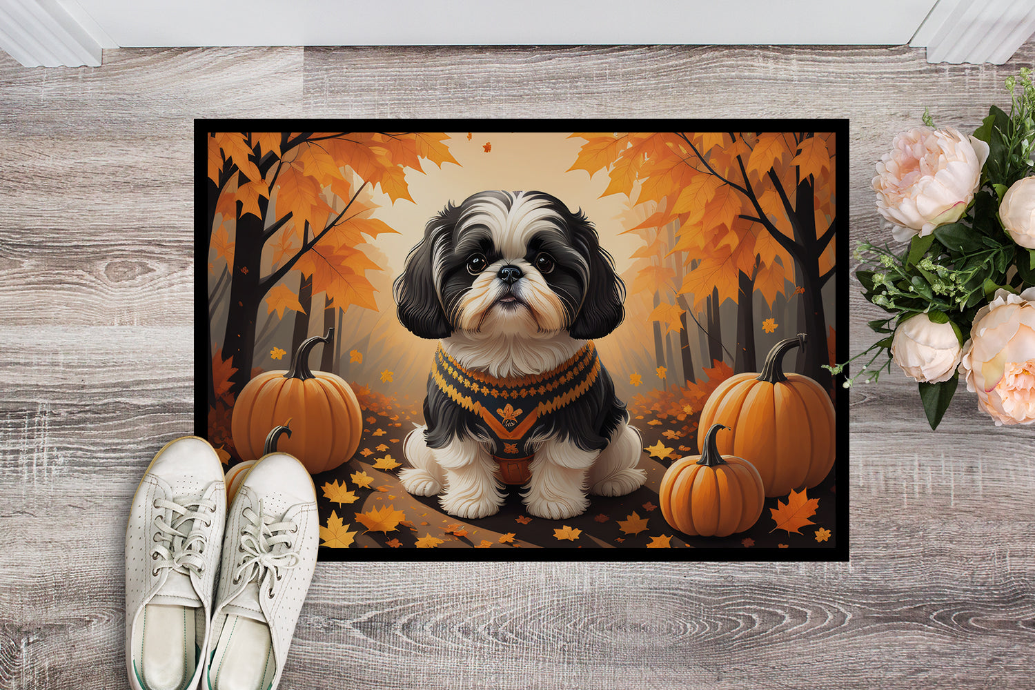 Buy this Shih Tzu Fall Indoor or Outdoor Mat 24x36